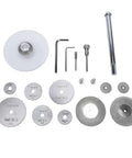 Internal PVC Pipe Cutter Kit With Adjustable Depth Gauge Guide Pro Grade Tool 6 Replacement Saw Blades And 4 Grinding Discs