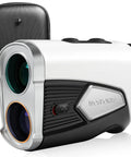 Slope Golf Rangefinder With 1500 Yards Range And 7X Magnification For Golf And Hunting, features magnetic mount, case included.