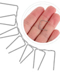 100 Pcs Silver Steel Welding Rods For Quick Car Bumper Repair And Plastic Ring Fix With Fast Restoration Dash Kit That Slays shown in hand.