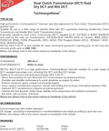 Label for Dual Clutch Transmission Fluid For Smooth No Drama Shifts In Modern DCT Gearboxes With A High Performance Synthetic Formula