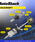 Front CV Axle Shaft Assemblies Pair For Nissan Murano 2009 To 2014 AWD V6 3.5L Driver And Passenger Sides Replacement Heavy Duty Premium Quality Pre Greased Direct Fit Easy Installation exploded view