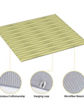 Bright Yellow Wood Grain Print Microfiber Dish Drying Mat For Kitchen Counter, Super Absorbent, Machine Washable, 16x18 Inch