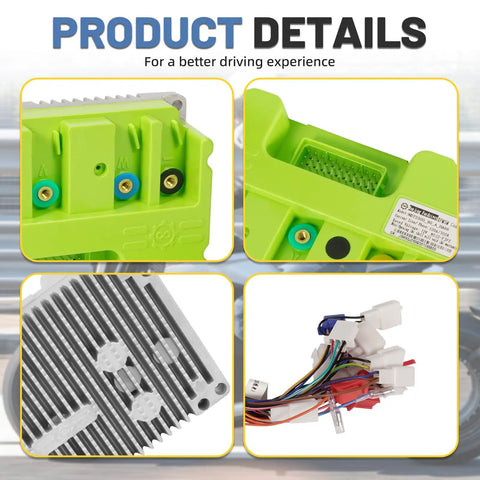 Details of 72V ND72300 Fardriver Controller For BLDC Motors 300A Programmable High Power Sine Wave Controller components