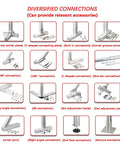 2060 Aluminum Extrusion 500mm Black V Slot 20x60mm, 2 Pack Anodized European Standard Linear Rail Frame For 3D Printers, CNC, Laser Engravers, Built To Last, Automation, Workbenches, DIY Projects; connector options