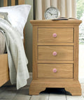 Grab Some Super Chic Pink Ceramic Door Knobs Retro Cabinet Hardware Set With Dresser Pulls Bathroom Vanity Handles No Sweat Install Top Shelf Furniture Makeover Kit 10 Piece Bundle on oak nightstand.
