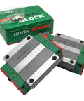 Self Aligning Linear Guide Rail Kit HGW20 Series Carriage For CNC Machines And 3D Printers Smooth Motion Bearings Precise Slider Block Ideal For Automation Industry And Semiconductor Equipment, two HGW20 blocks