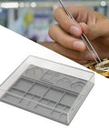 Watch Parts Organizer And Movement Tray With Dust Cover Handy Repair Box for screw parts, alloy steel with acrylic shield