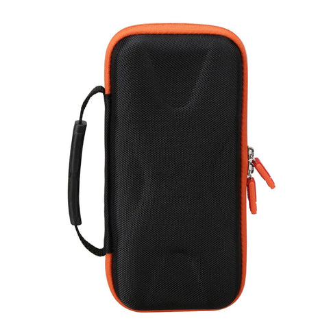 Heavy Duty Eva Hard Shell Case Built Sick To Protect Your Fluke 902 Fc Hvac True Rms Clamp Meter With Top Notch Waterproof Shockproof Go Anywhere Storage And A Snug Custom Fit, black and orange case with handle.
