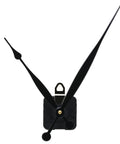 Quartz Wall Clock Movement Replacement Kit Battery Powered With High Torque Drive Long Shaft For Thick Dial front view.