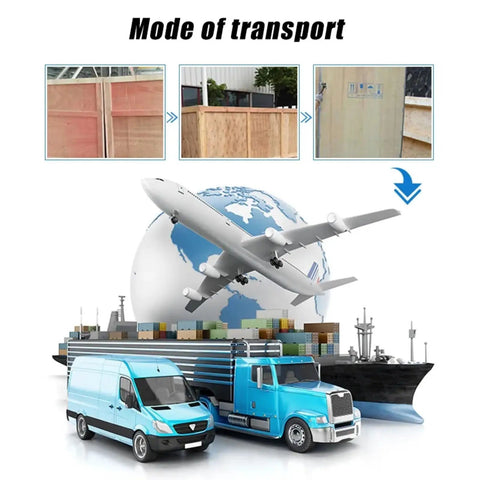 Portable Polyurethane Foam Spray Gun Kit With Real Time Monitoring System For Efficient Basement Insulation Roof Waterproofing And Cold Storage Projects shown with courier vehicles and plane.