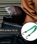Lightweight Adjustable Helmet Net Strap With Elastic Nylon And Rubber For Travel And Electric Bike Use, Heavy Duty Rope Tie