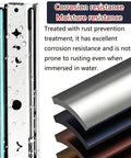 Heavy Duty Full Extension Drawer Slides Secure Locking Side Mount Ball Bearing Guide Tracks For Workshop Cabinets And Toolboxes 44 Inch moisture resistant steel with water droplets.