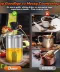 All In One BBQ Basting Brush And Sauce Cup Set For Grilling, spill proof brush with attached sauce cup in use