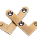 Heavy Duty Bronze Door Pivot Hinges For Wood Doors 2 Pack Hidden Concealed Secret Bookcase Hardware Durable Brass Construction