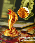 Liquid gold metallic snake printed with Silk PLA Filament For 3D Printing, 1.75mm With 0.03mm Tolerance, on circuit board.