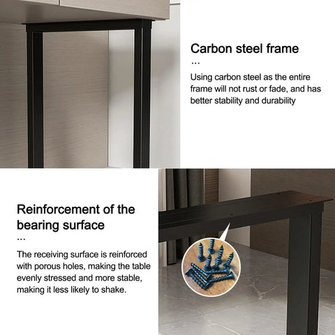 Rock Solid Industrial Pipe Table Legs Set Of Two Heavy Duty Carbon Steel Base Supports For Diy Dining Coffee Tables featuring a stable carbon steel frame.