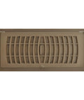 Pop Up Floor Register With Air Deflector 4x10-Inch Tan High-Impact Plastic Rust-Proof Scratch-Resistant Open for Air Deflection or Closed