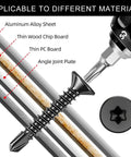 Heavy Duty Torx Drive Self-Tapping Screws for Metal With Flat Head 410 Stainless Steel Black Dacromet Coated TEK Screws versatility