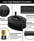 26 Inch Mountain Bike Inner Tubes 2 Pack For 26x1.75 To 2.125 Tires With Schrader Valve details and features displayed