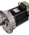 Smooth Rolling AC Traction Motor For Electric Vehicle Conversion Kits 72V 10kW with metallic casing and connector terminals.
