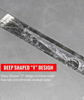 32 Inch Linear Shower Drain With Tiled Insert, 304 Stainless Steel Brushed Finish, 2 Inch Outlet, High Flow Drains Like Lightning