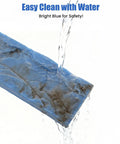Concrete Texture Edge Form for Pools and Cabinets, 90.55 Inch by 2.75 Inch Blue PU Mold, showing water resistance feature.