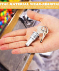 Hand holding Universal Gumball Machine Keys Replacement for Secure Cylinder Lock with durable metal build