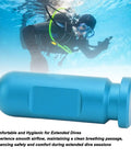 Diving Ear Equalization Training Tool With Aluminum Alloy Build And 3 Balloons In Blue, scuba diver in the background