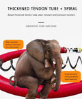 Elephant on thickened tendon tube, showing strength of Portable Grain Conveyor With Suction Auger 300cm Long For Grains Cement Fertilizer Gravel And Fine Powders Easy Transport Durable Poly Pipe System For Workshop And Farm Use