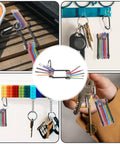 Premium Foldable Hex Key Wrench Set With Assorted Sizes For Bicycle Repair And Home Plumbing Maintenance, Perfect Portable Toolbox For Outdoor Riding Adventures And Quick Bathroom Fixes You Can Trust. Foldable hex key set with assorted sizes on keyring, metal, for bike repair and home use.