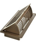Pop Up Floor Register With Air Deflector 4x10-Inch Tan High-Impact Plastic Rust-Proof Scratch-Resistant Open for Air Deflection