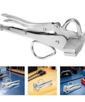 Adjustable Auto Body Frame Pulling Clamp With Extra Wide Duckbill Jaw High Strength Steel Locking Sheet Metal Grip Tool