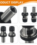 CNC ER16 Collet Chuck Tool Holder Set displays precision holders for 3/4 spindle, designed for heavy duty milling tasks.