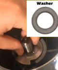 Propeller Installation Hardware Kit For 150-300 HP Outboard Motors Includes Thrust Washer Spacer Washer Nut And Cotter Pin Replacement For OEM 6E5-45987-01 is shown with a washer detail