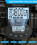 Digital Hand Dynamometer With Adjustable Hand Gripper, 396 Lb Grip Strength Tester And Resistance Trainer Featuring A Built In LCD Display showing the large screen interface.