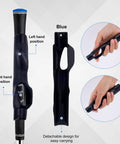 Golf Grip Trainer Attachment And Swing Correcting Arm Band For Righties And Lefties A Handy Training Aid To Improve Hand Positioning Swing Mechanics Muscle Memory And Daily Practice Warmups, showing detachable design and hand positions.