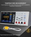 Digital Multimeter With USB And RS232, 55000 Counts High Accuracy, Desktop Temperature Meter, 3.5 Inch TFT LCD Screen with probe