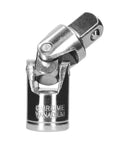 Ultimate 16 Pc Socket Accessory Kit With Extension Bars Universal Swivel Joints And Drive Reducers Ideal For Automotive Garage DIY Maintenance Tools That Fit Any Ratchet Or Impact Wrench Perfect For Heavy Duty Jobs. Chrome vanadium universal swivel joint