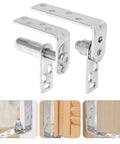 Stainless Steel Double Gate Hinges With Dual Direction Opening And Automatic Rebound For Cafe Saloon Doors And Cabinet Doors