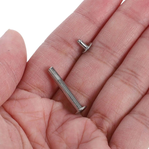 Folding Fan Shaft Rivet Nail And Nut Repair Kit 25mm Set For DIY Hand Fans Folding Paper Fans And Dance Fans Includes Rivets Nuts And Hardware For Quick Easy Fixes And Pro Level Repairs, metal rivets in hand