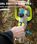 Lightweight 20V Cordless Hedge Trimmer With 20 Inch Cutting Bar Battery Included Five Eighth Inch Cutting Capacity for shrub trimming