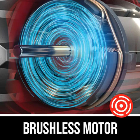 Close-up of digital brushless motor for PWRCore 20 Brushless 20V Jobsite Blower With 110 CFM At 180 MPH Tool Only Battery And Charger Not Included