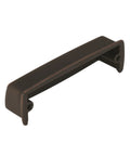 Heavy Duty Oil Rubbed Bronze Drawer Cup Pull Smooth finish design for kitchen cabinets and bathroom vanities 96mm hole spacing.