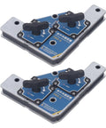 Heavy Duty Welding Magnets Grab Metal Like Crazy, These 28K Pull Power Dual Switch Holders locking steel at 90-degree angles.