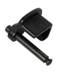 Close-up of black guide lock piece from Four Guide Lock Pieces And Four Springs Combo Kit For Power Tools OEM Replacement Parts 886107 And 880446.