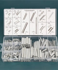 Heavy Duty 200 Piece Galvanized Steel Compression Springs In 20 Cool Sizes For Serious Home Repairs And DIY Mechanical Projects Requiring Reliable Coated Zinc Springs That Stand Up To Tough Jobs, assorted springs in organizer case