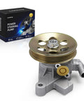 Premium Quality Power Steering Pump With Pulley Swap Kit For Honda Civic And Crv, showing pump and packaging.