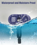 Built Different Bluetooth TPMS Sensor For Tesla Model 3 Y X And S Tire Pressure Monitor submerged underwater, showcasing waterproof design.