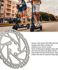 135mm Electric Scooter Brake Disc Replacement Stainless Steel Rotor Enhanced Heat Dissipation Smoother Braking Easy Install