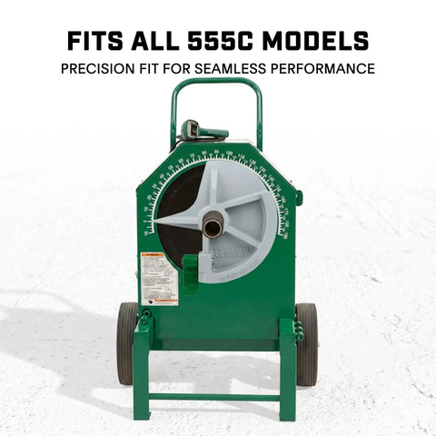 Greenlee And Current Emt Bender Shoe Plus Roller Set For 1.5 Inch And 2 Inch Conduit detailed view of EMT bender for 555C models.